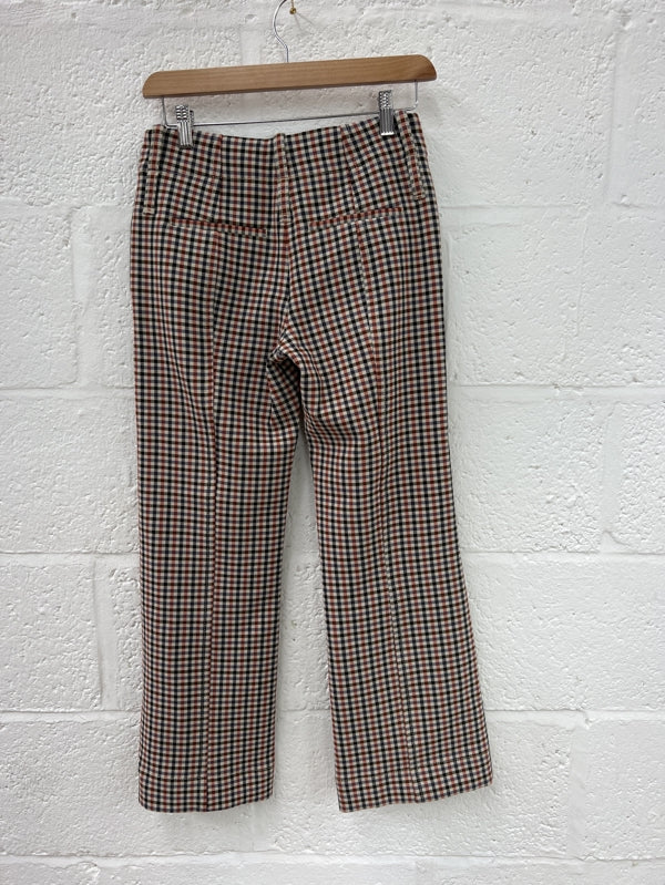 Preloved Tory Burch Trombetta check trouser