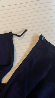Preloved Navy blue jumpsuit broken eyelet
