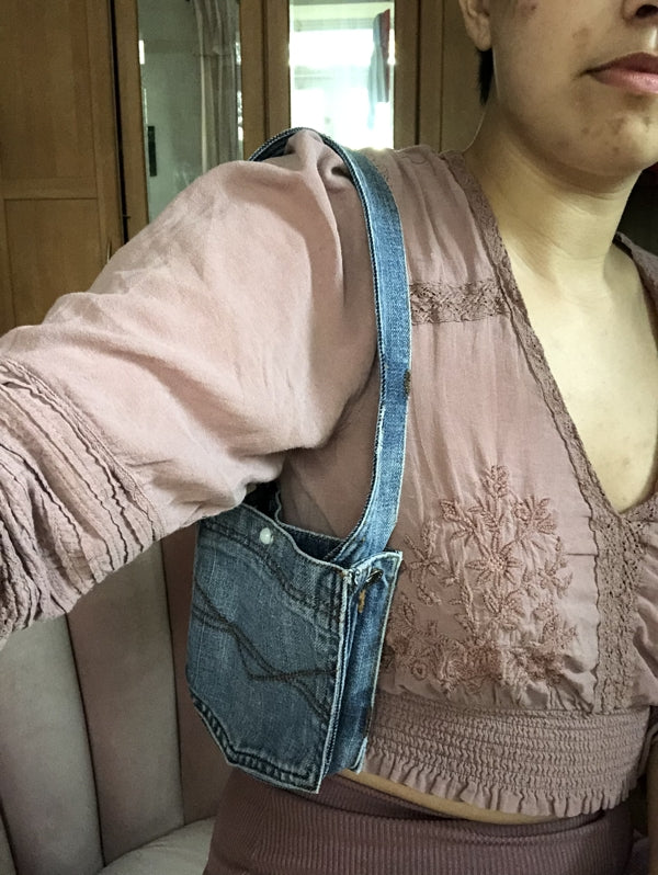 Preloved Denim Pocket Bag (upcycled)