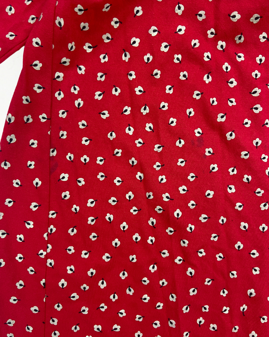 People Tree Red Long Sleeve Dress