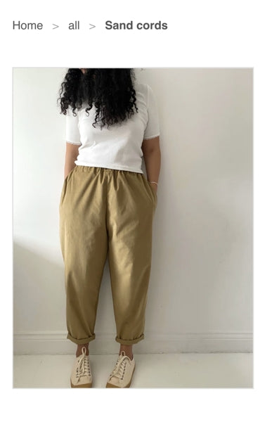 Preloved Sand Cord Trousers
