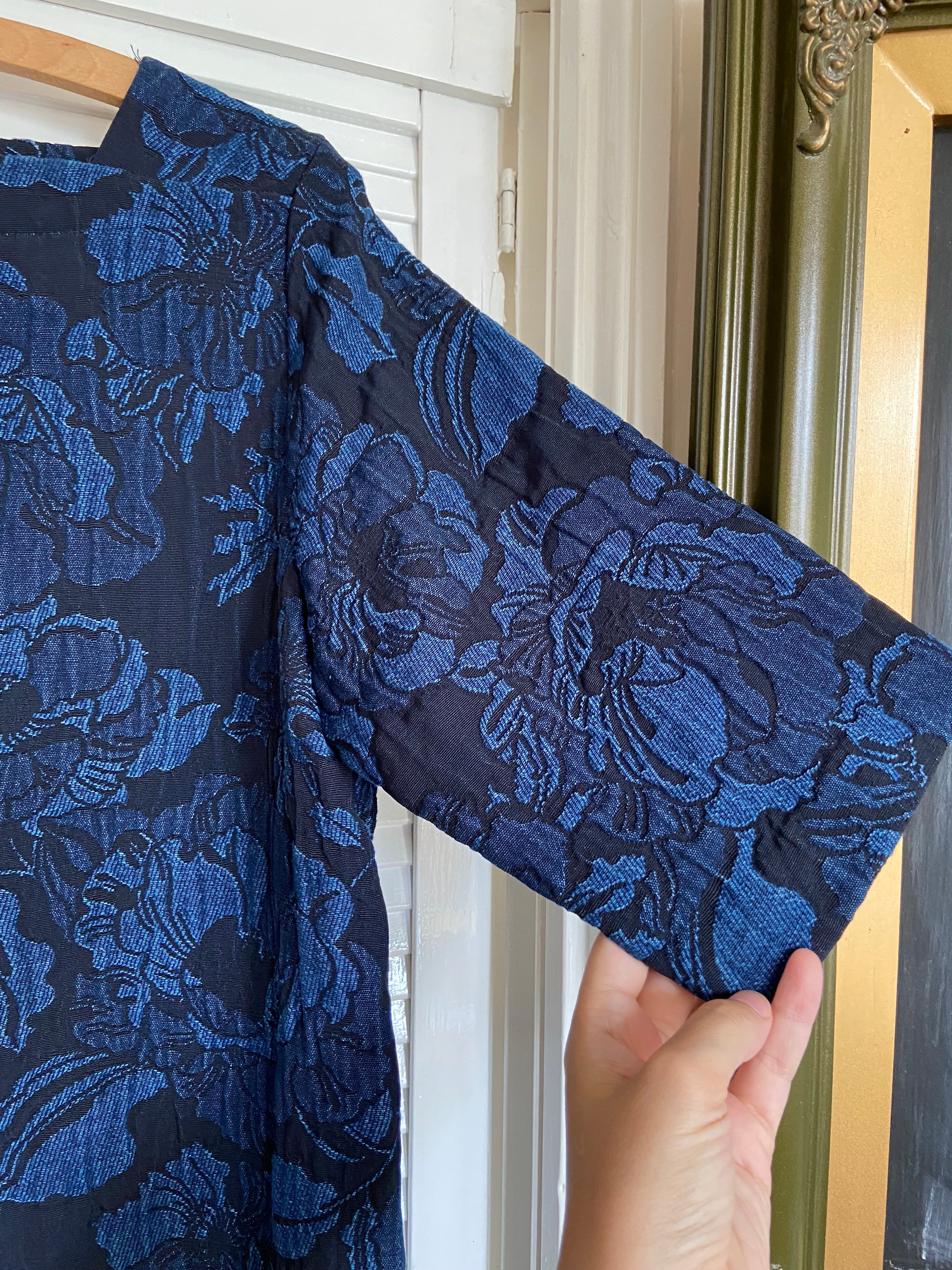Preloved Blue floral shift dress