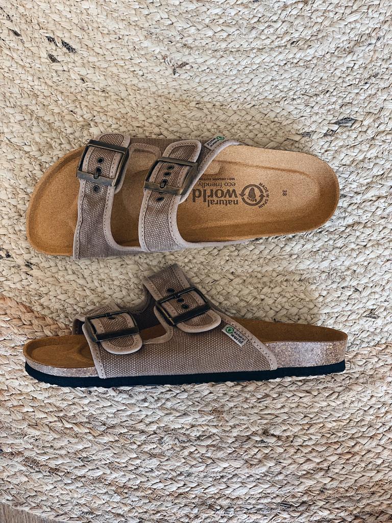 Preloved Tropic Vegan Sandals in Beige