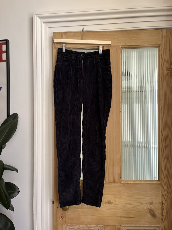 Preloved American Vintage - navy corduroy trousers