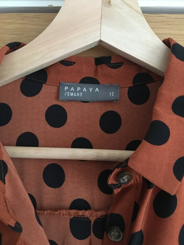 Preloved Spotty shirt dress