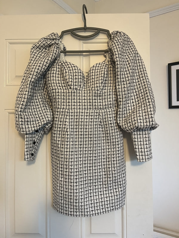 Preloved Puff Sleeve Mini Dress