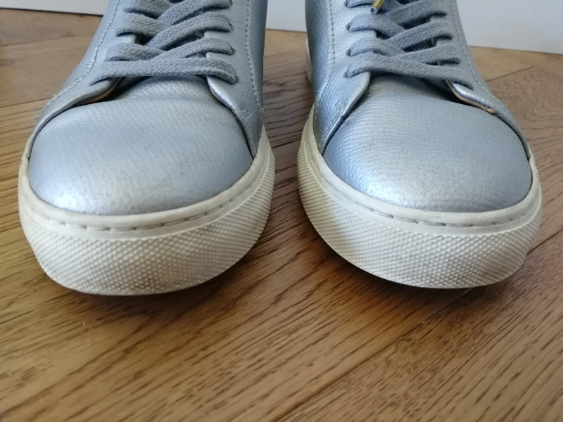 Preloved Seven Feet Apart silver trainers size 37 (UK 4)