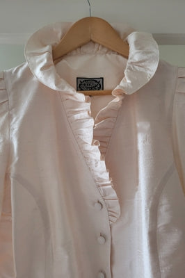 Preloved Peach silk jacket