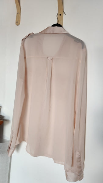Preloved Sheer nude shirt
