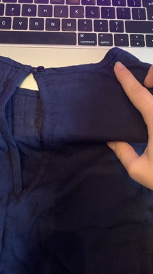 Preloved Navy blue jumpsuit with small tear