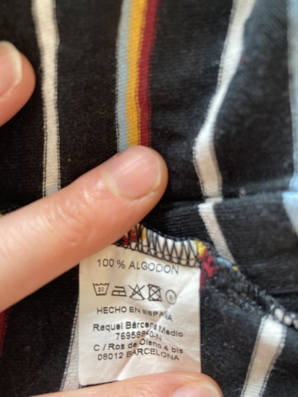Preloved Striped button up top