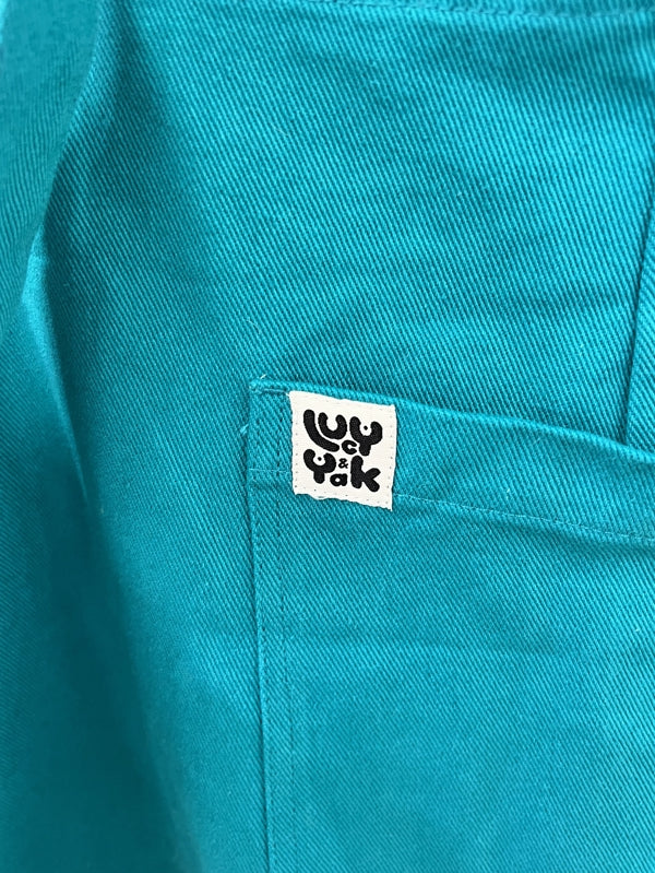 Preloved Teal Dungarees in Size M/32