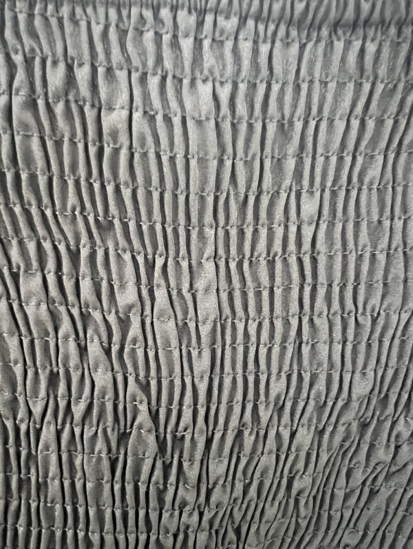 Preloved Black Strapless Tiered Midi Dress in size L