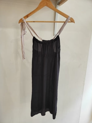 Preloved Silk Draw String Halter Dress