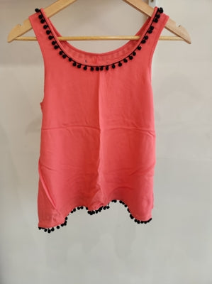 Preloved Pom pom tank top