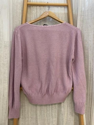 Preloved Purple glitter knit jumper