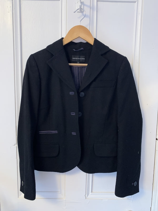 Preloved M&S Black fitted jacket
