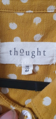 Preloved Mustard yellow spotty shirt