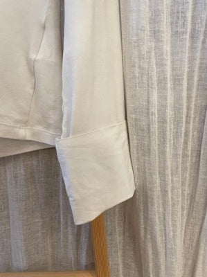 Preloved White collar long sleeve top