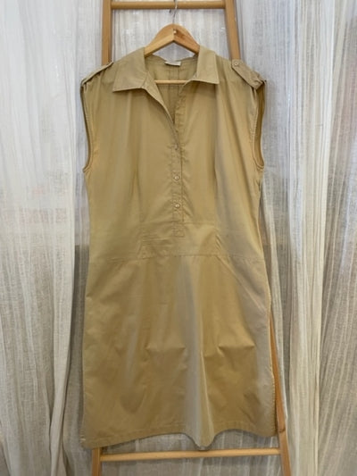 Preloved Cream sleeveless tunic dress