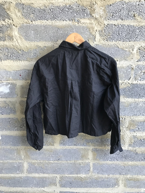 Preloved Black Cotton Shirt