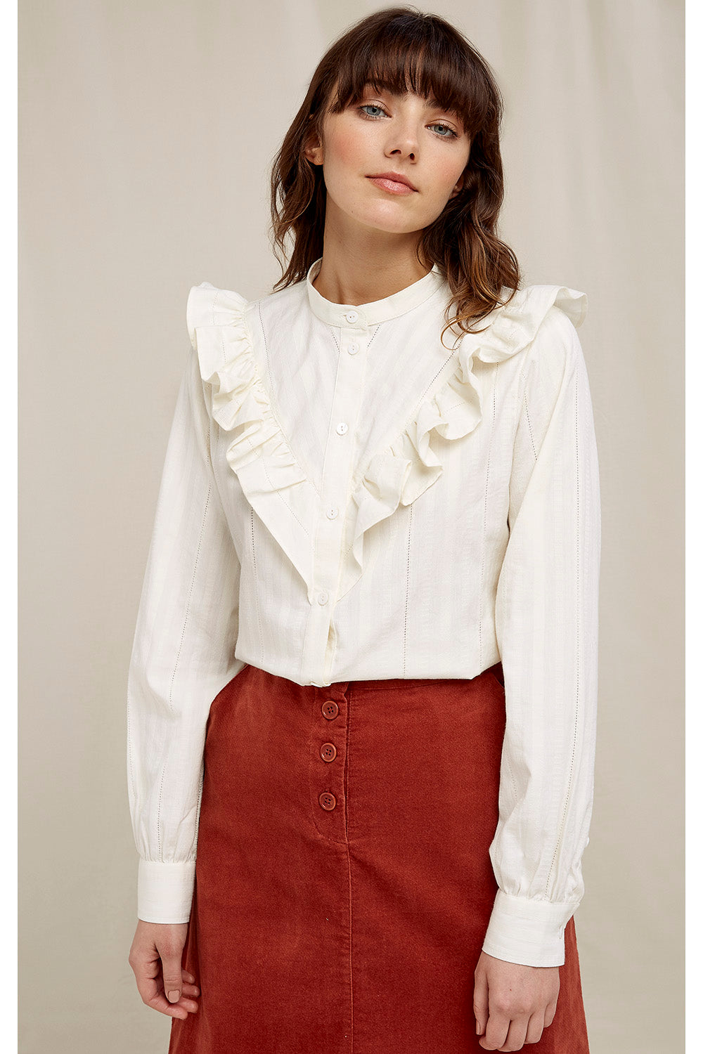 Preloved Alma Blouse in Ivory