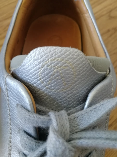 Preloved Seven Feet Apart silver trainers size 37 (UK 4)