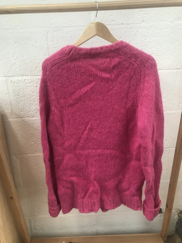 Preloved Bright Pink Alpaca Jumper