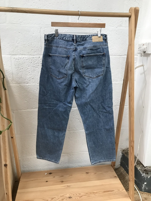 Preloved Blue Mum Fit Jeans