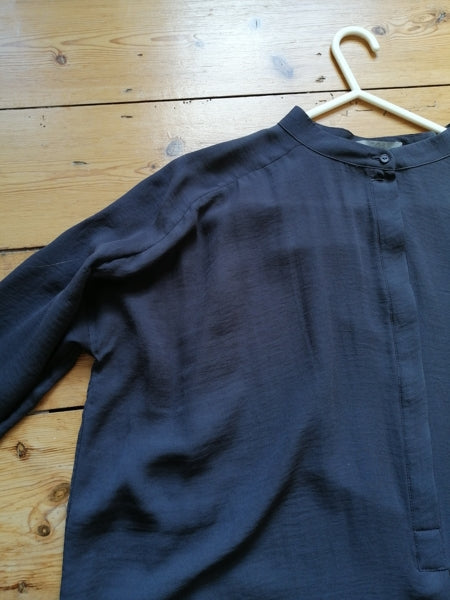 Preloved Cos grey grandad collar tunic shirt