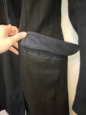 Preloved Navy Wool Double Breasted Peacoat