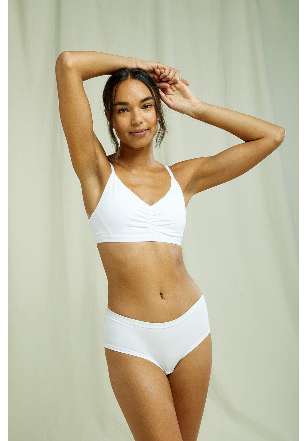 Preloved White Soft Bra Top
