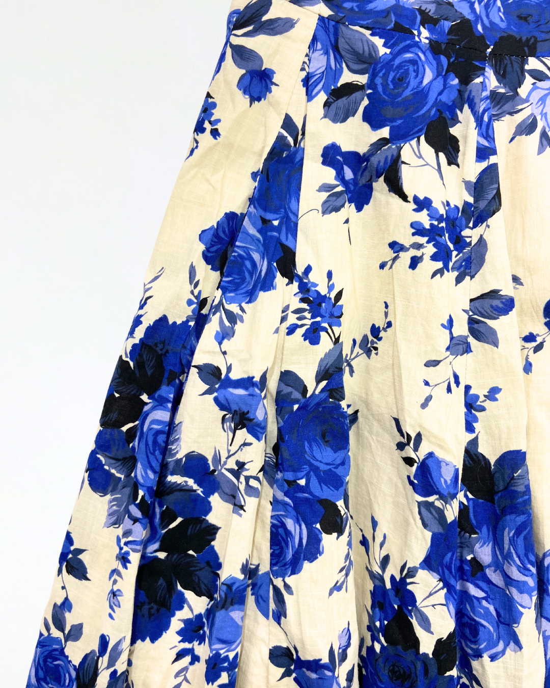 second hand Eucalyptus Vintage-Inspired Eucalyptus Floral Midi Dress 12 OWNI