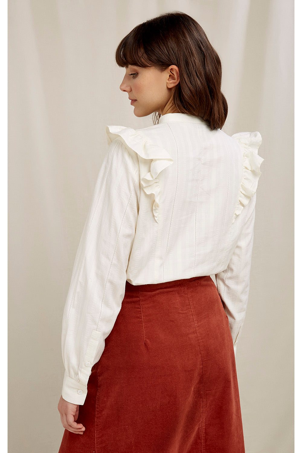 Preloved Alma Blouse in Ivory