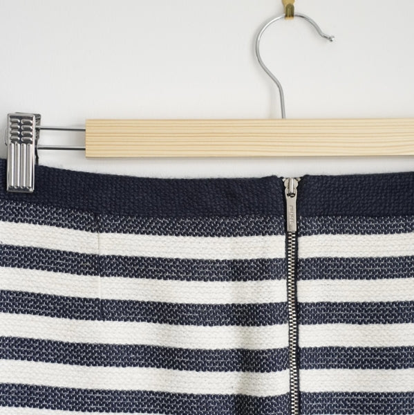 Preloved Striped Blue and White Skirt