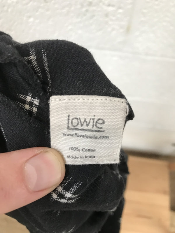 Preloved Black Patterned Cotton Trousers