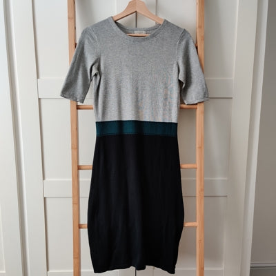 Preloved Silk/cotton mix midi dress