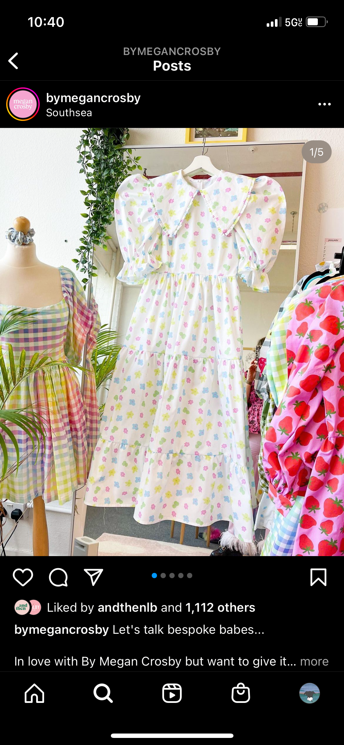 Preloved White floral dress