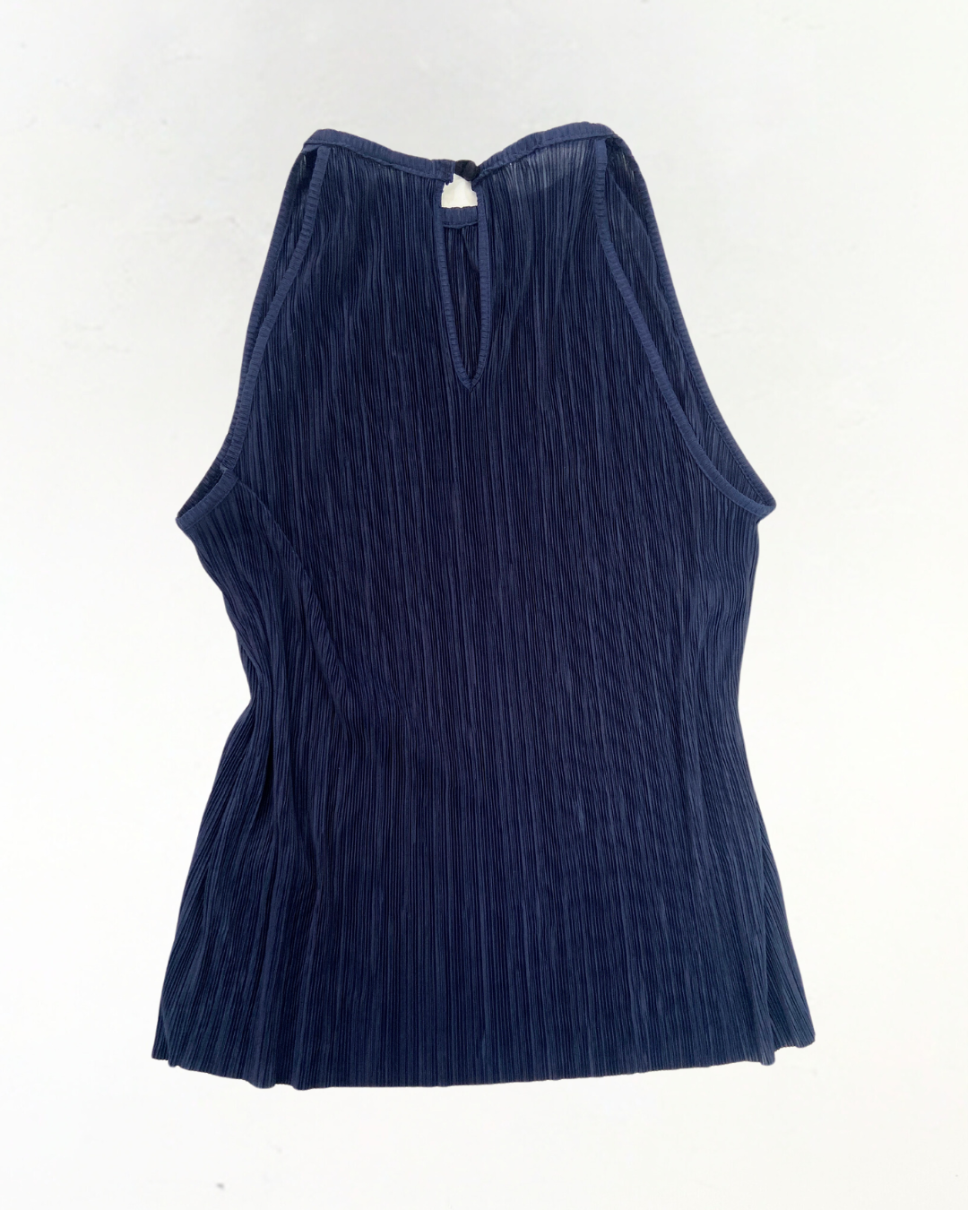 second hand Dorothy Perkins Dorothy Perkins Navy Pleated Top Size M 5 OWNI