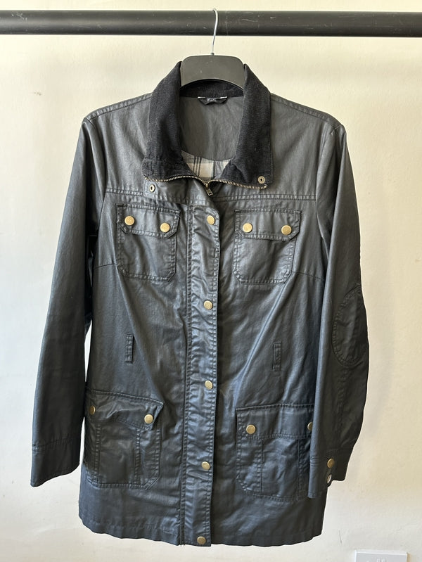 second hand F&F 3/4 length wax belted jacket 20 OWNI