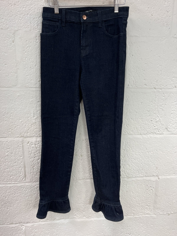 Preloved J Brand Ruffle hem indigo jean
