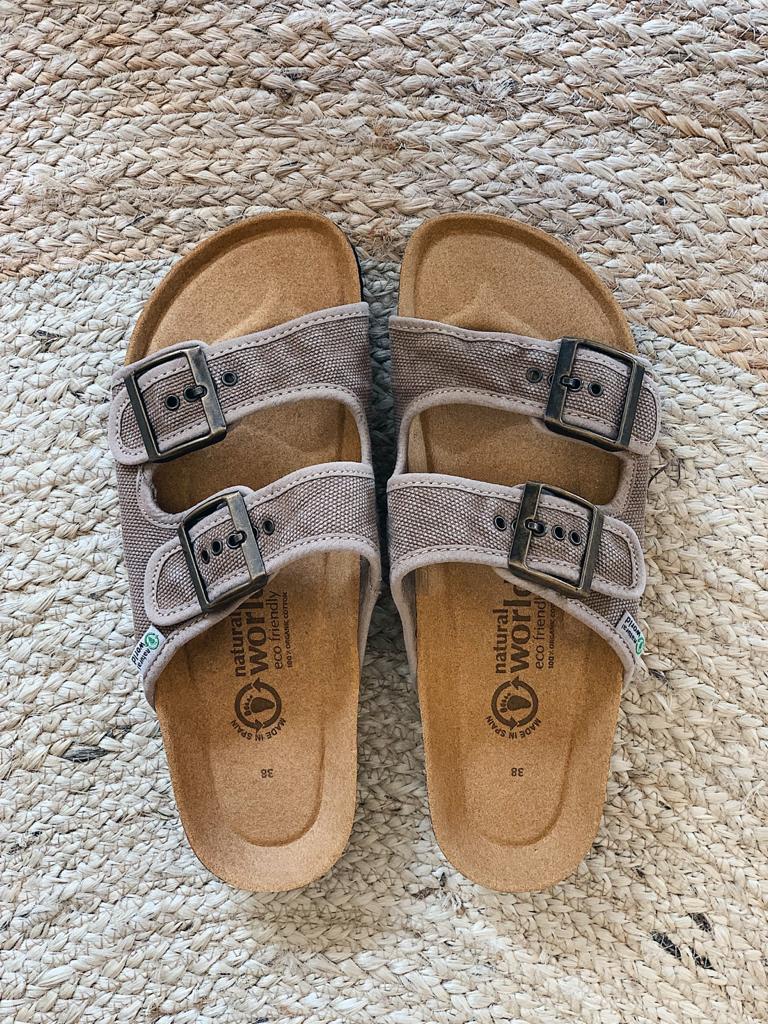 Preloved Tropic Vegan Sandals in Beige