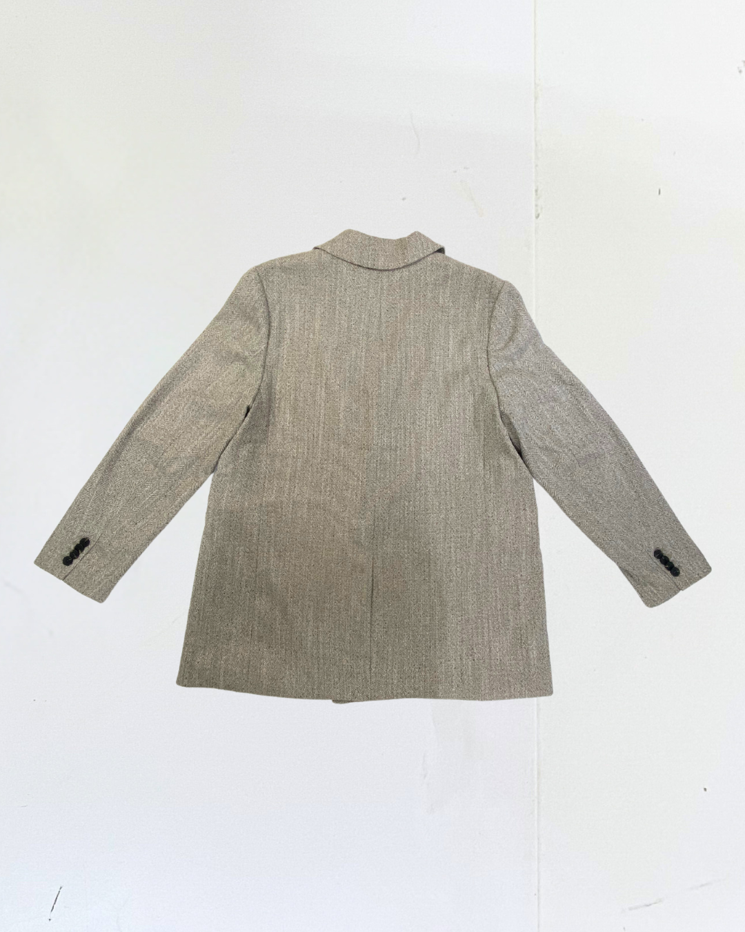 H&M Classic Tweed Blazer - Herringbone Pattern size XL