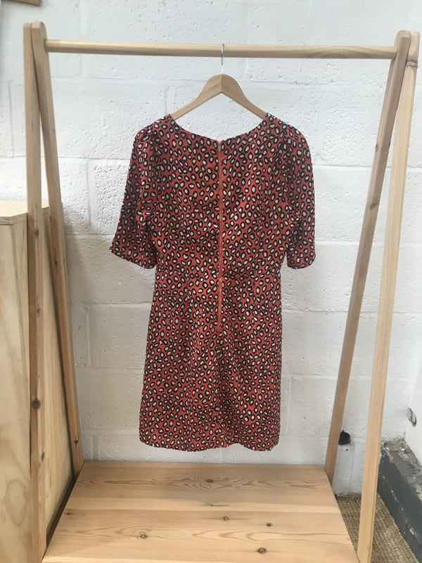 Preloved Red Pattern Mini Dress