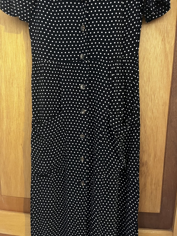 Preloved Urban Outfitters Black spotted dress