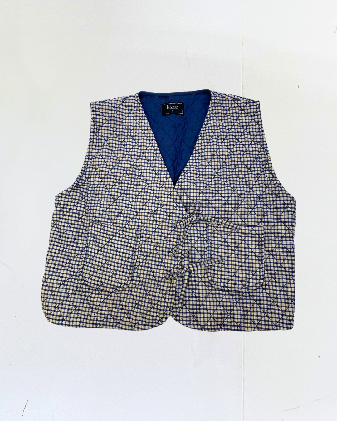 Lowie Gingham Waistcoat Size L