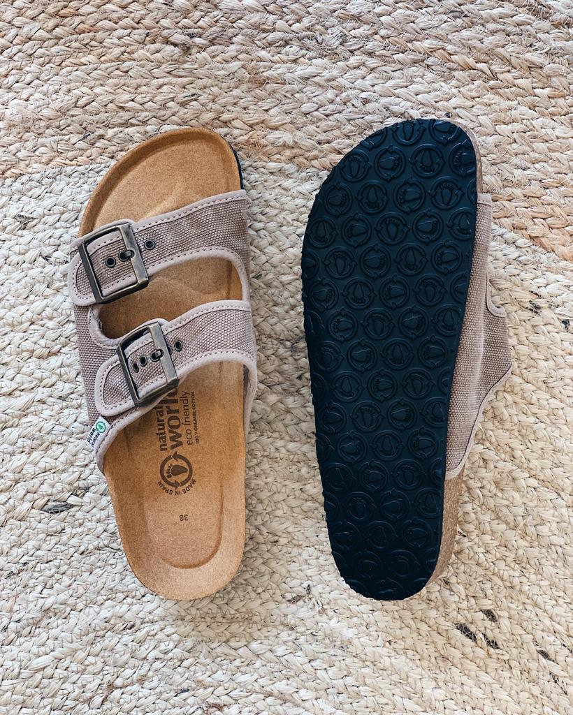 Preloved Tropic Vegan Sandals in Beige