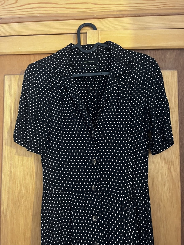 Preloved Urban Outfitters Black spotted dress