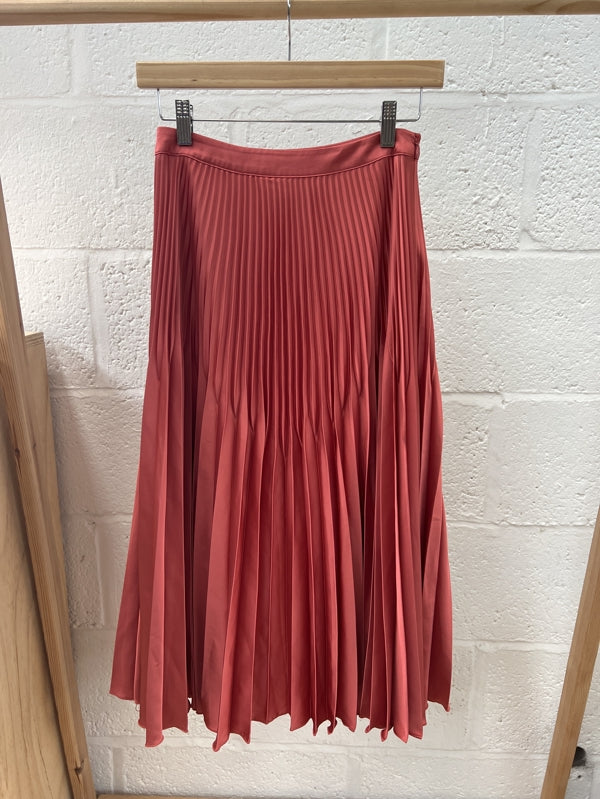 Preloved Reiss pleated satin skirt