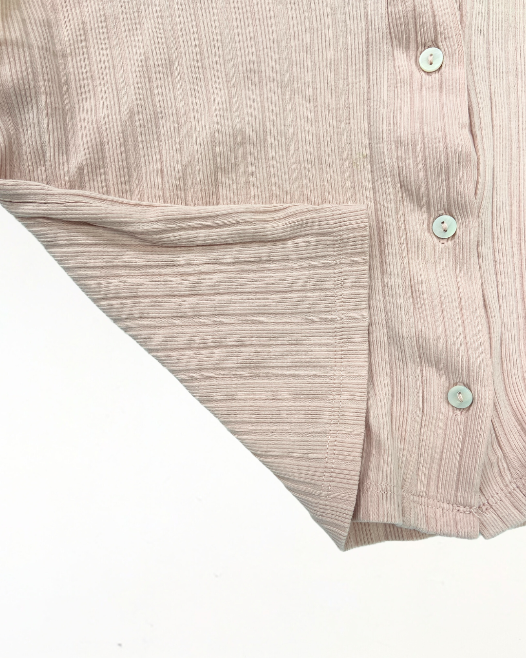 second hand Zara Zara Pink Ribbed Top Size Small 5 OWNI